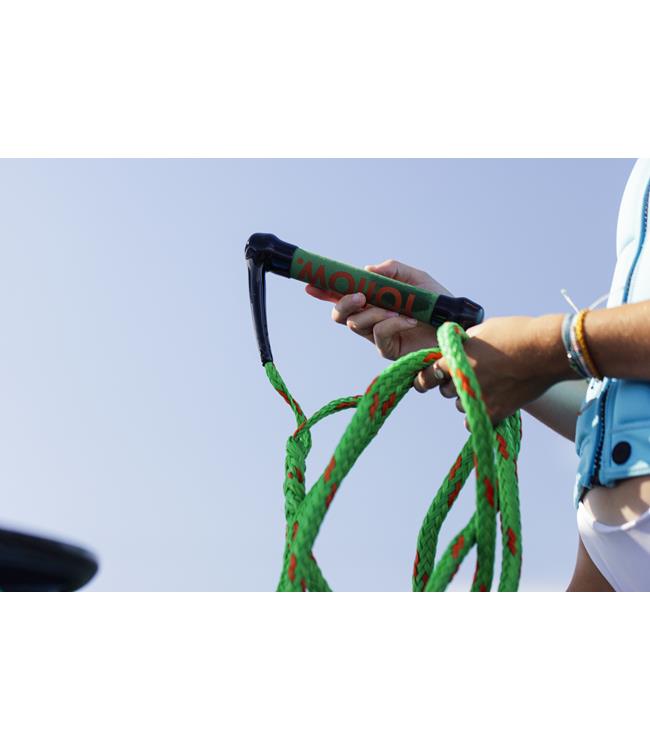 Follow Surf Package in Olive Orange - alternate angle showing 10in handle and section markers on knotted mainline