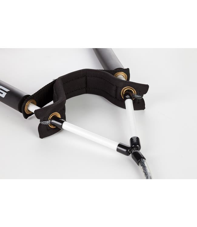 Sands Front Toe Barefoot Handle - close-up of the front toe harness and handle end cap construction