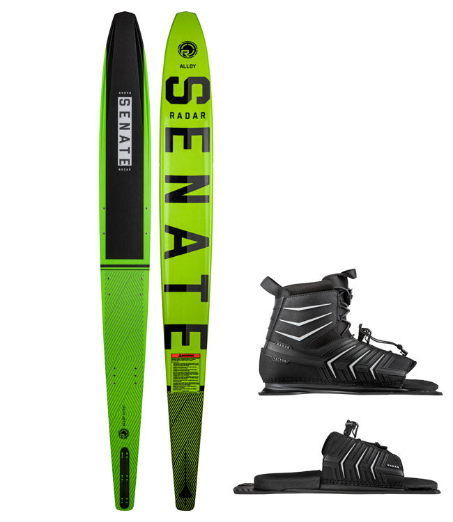 Radar Senate Alloy Slalom Ski with Vector Boot & ARTP (2022) - Waterskiers World