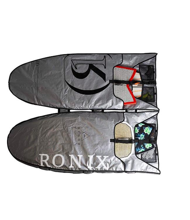 Ronix Bimini Surf Rack - bimini-mounted boat rack with four padded sleeves holding wakesurf boards