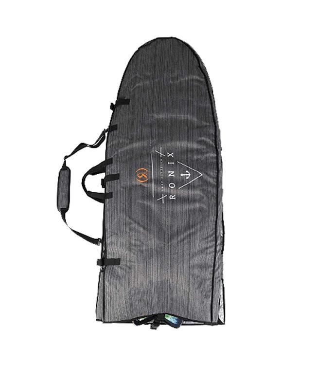 Ronix Bimini Surf Rack - closed view showing webbing straps and fin pockets for bimini frame mounting