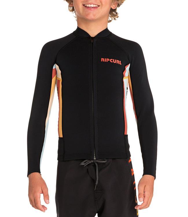 Ripcurl Aggrolite Junior Long Sleeve Heater Top (2019) - Red - Waterskiers World