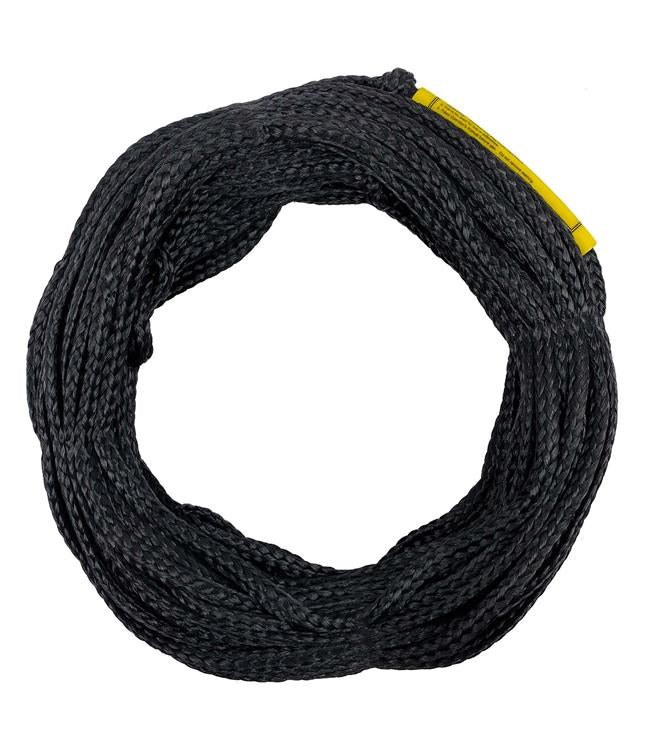 Masterline Poly-E Barefoot Water Ski Rope in Black - 90ft Poly-E mainline with three 10ft shortening sections
