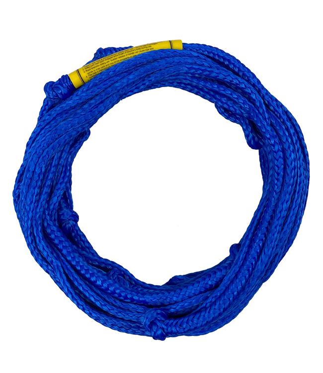 Masterline Poly-E Barefoot Water Ski Rope in Blue - 90ft Poly-E mainline with three 10ft shortening sections