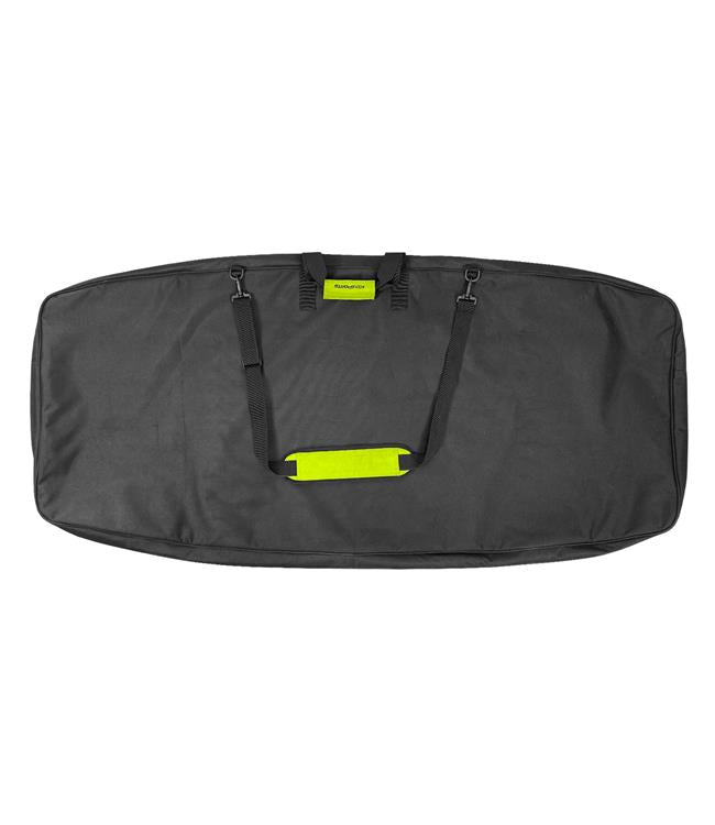 KD Deluxe Mayhem Kneeboard Cover - base view showing reinforced bottom and Velcro carry handle