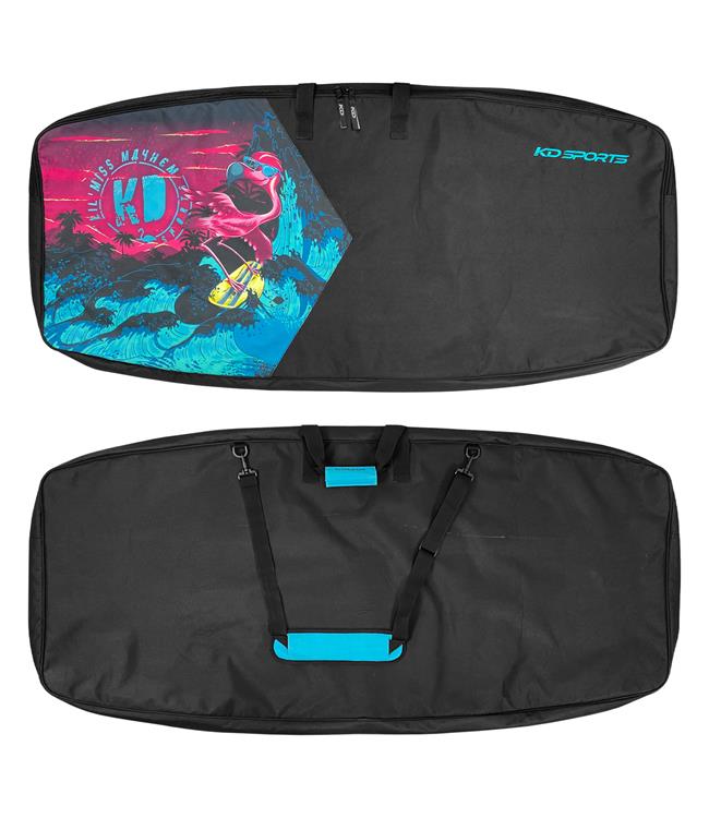 KD Deluxe Miss Mayhem Kneeboard Cover - main shot of universal-fit womens cover in 600D fabric