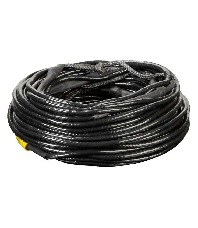 KD Spectra Trick Mainline - black trick water ski rope with PVC sleeve and non-stretch spectra line