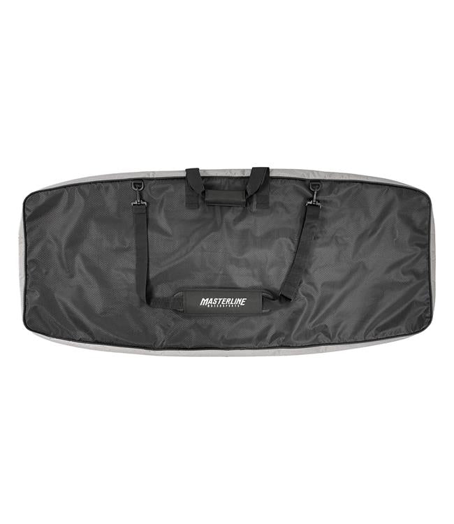 Masterline Wakeskate Cover - base view showing reinforced PU coated nylon underside and zip line