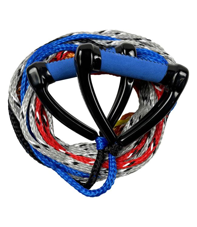 Masterline Classic Double Rope and Handle - blue package view showing the pair of handles for single-skier use