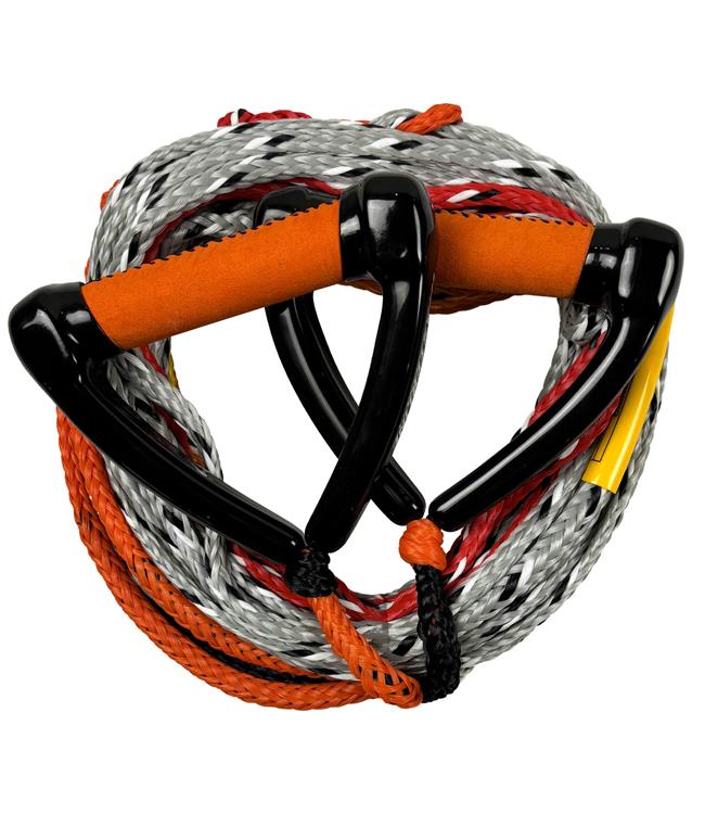 Masterline Classic Double Rope and Handle - orange package view showing the pair of handles for single-skier use