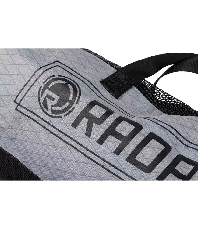 Radar Unpadded Slalom Gear Cover top zipper detail — full-length opening for loading the ski straight in