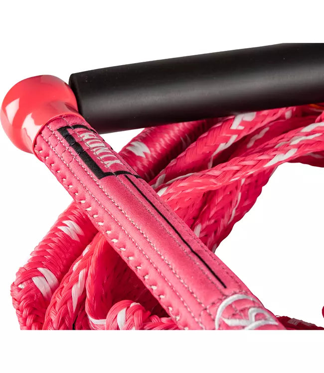 Ronix Womens Stretch Surf Rope and Handle - close detail of 10in tacky Lycra grip and memory foam backing