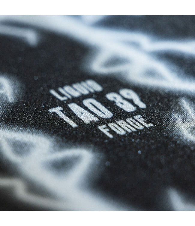 Liquid Force Tao Wakeskate - close detail of the grip tape texture across the deck