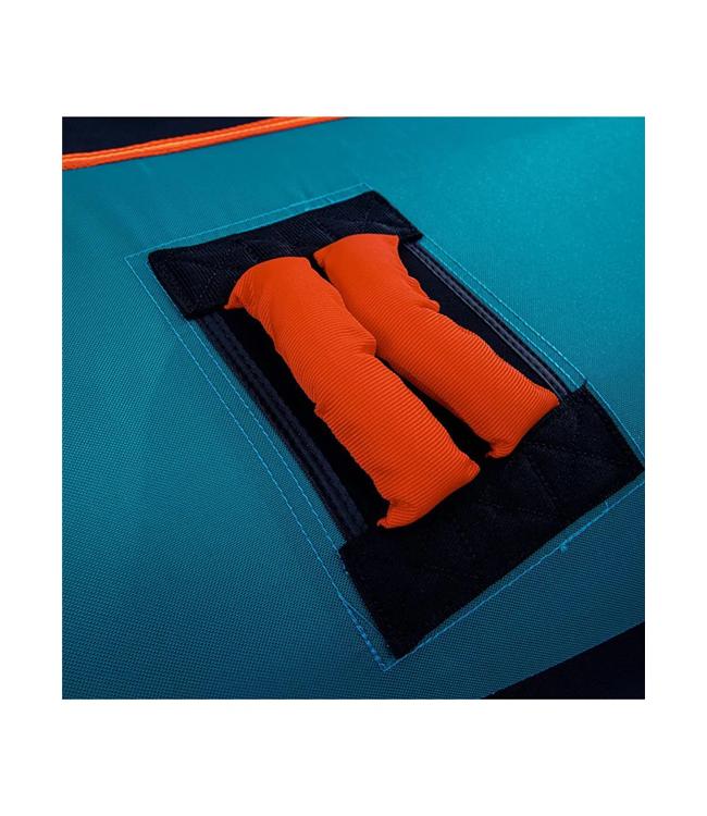 Jobe Airstream 2P Bundle - alternate angle of the Airstream 2-person ski tube on water