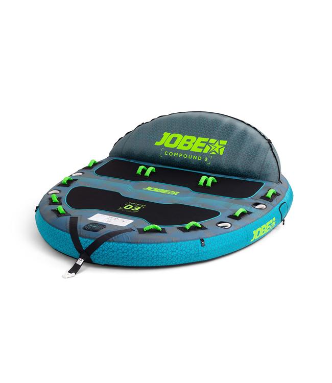 Jobe Compound 3-person convertible ski tube - studio product shot with backrest installed