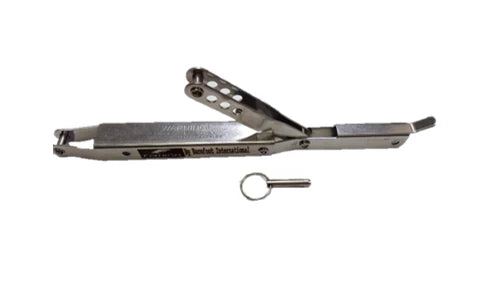 Fly High Stainless Steel Over Center Buckle for tensioning bow sling cables and keeping the pylon rigid