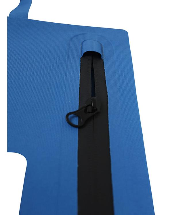 Jetpilot Venture Blue Dry Case open showing foam-lined interior compartment