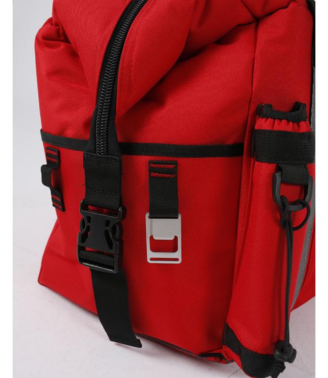 Jetpilot Venture Red Soft Esky side angle showing tarpaulin body construction