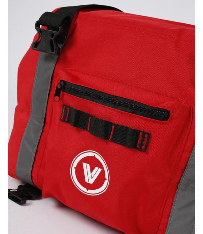 Jetpilot Venture Red Soft Esky open-top view showing insulated lining for drinks