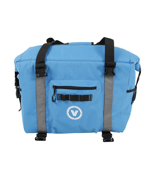 Jetpilot Venture Blue Soft Esky open-top view showing insulated lining and zipper closure