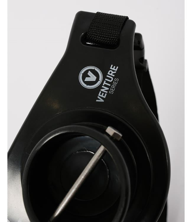 Jetpilot Venture Fishing Gimbal in-use shot showing angler with rod butt seated in the gimbal cup
