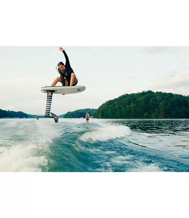 Armstrong WKT MkII board wake foiling action shot