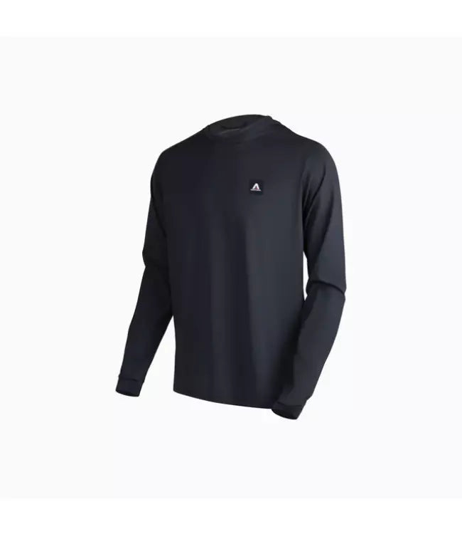 Armstrong UPF Hooded Top Navy front view worn