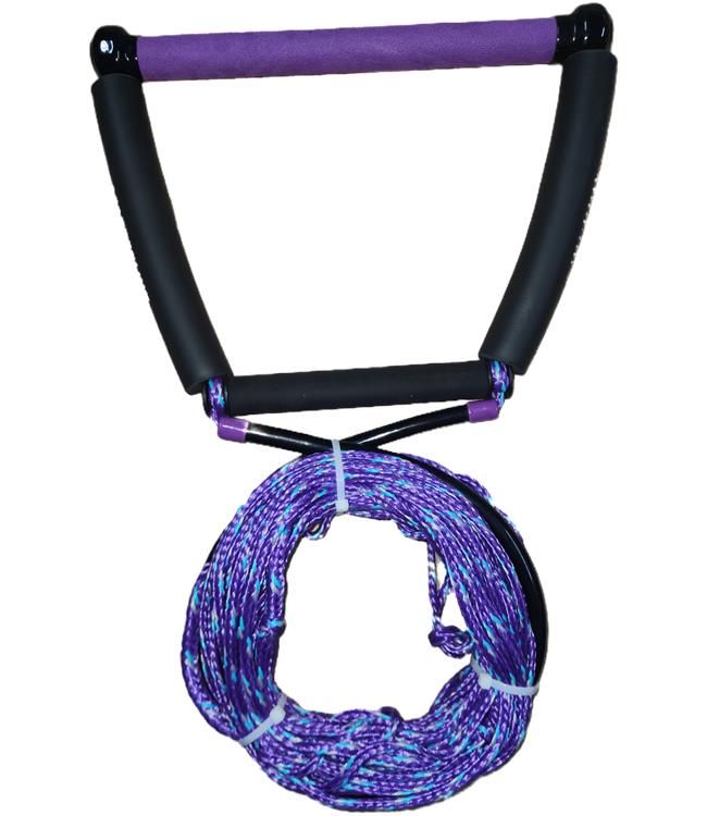 Masterline Womens Kneeboard Rope and Handle showing suede grip handle and kneeboard hook handle combo