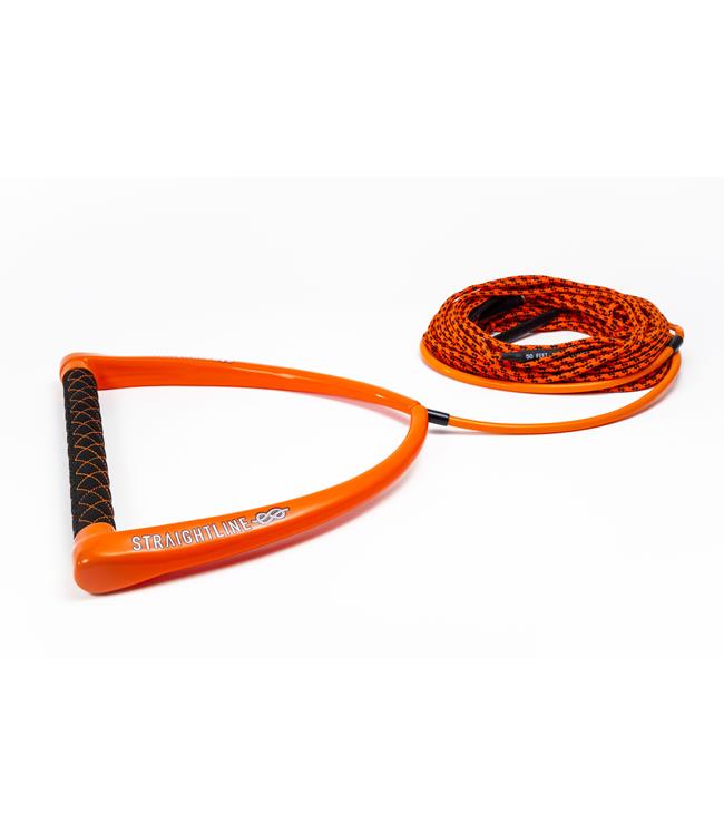 Straightline Apex Wakeboard Rope & Handle - product photo of handle bar with suede grip
