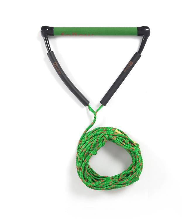 Follow Basic Wake Rope & Handle in Olive/Orange - entry-level wakeboard rope and handle combo