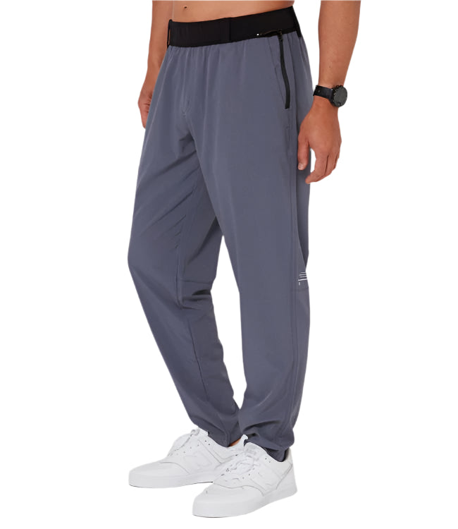 Follow Tech Pant Alloy Mens - front studio view of the lightweight stretch ride pant