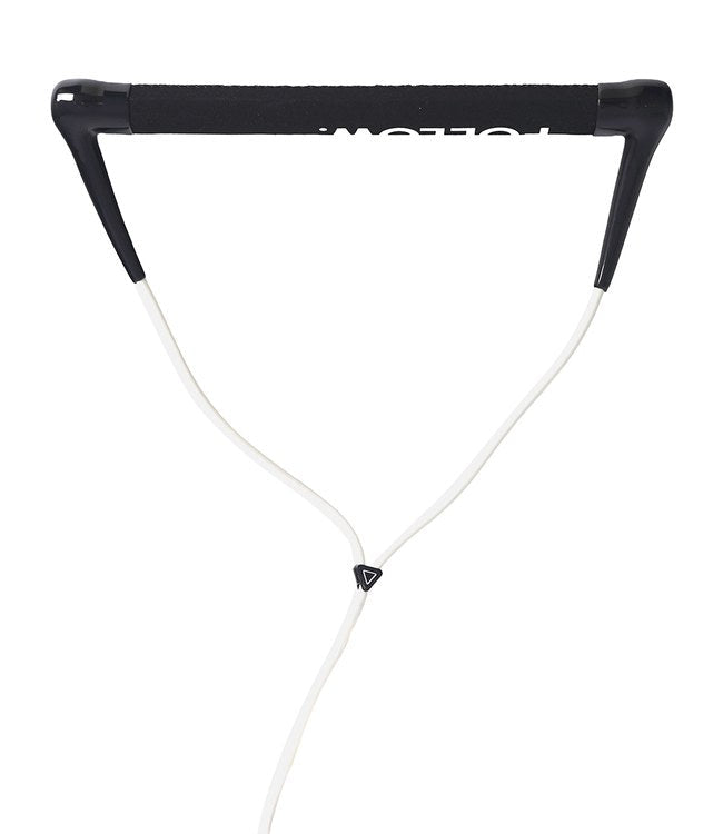 Follow Pro Wake Handle White - studio view of the 15-inch wakeboard handle with suede grip