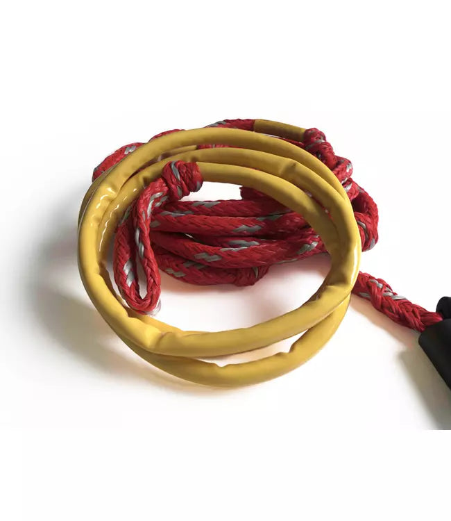 Follow Tow-In Surf Package - inset detail showing 8ft heavy-duty PVC tubing for jet ski intake protection