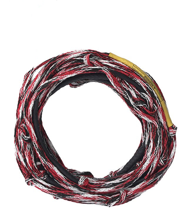 Follow Team Fusion Rope Red - top view of the 75ft non-stretch Fusion wakeboard mainline