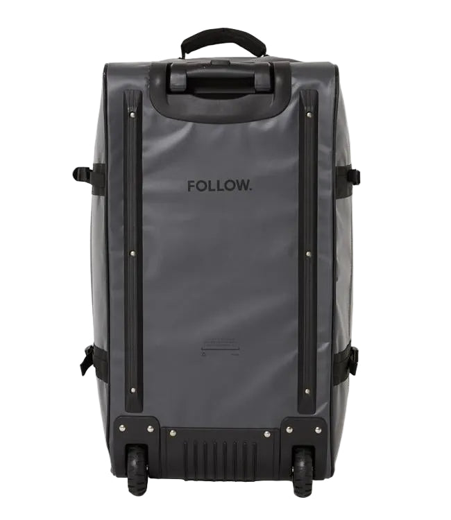Follow Life Gear Bag Charcoal - side view of the durable waterproof ripstop construction
