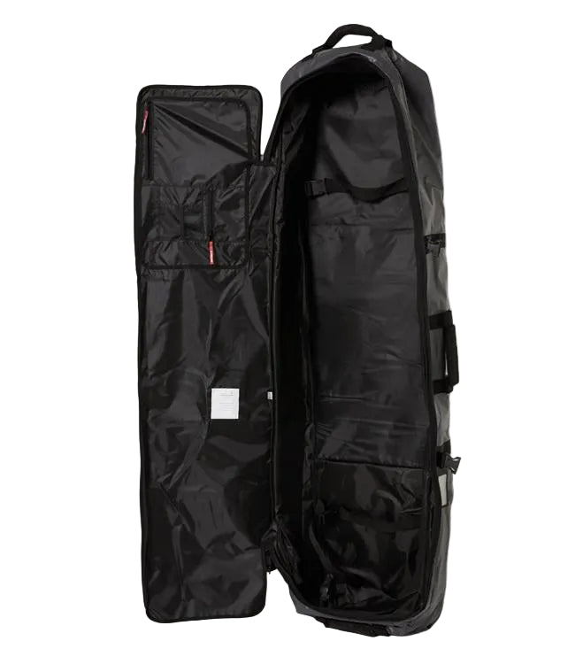 Follow Life Board Travel Bag in Charcoal – primary front view of the padded waterproof PVC ripstop board bag