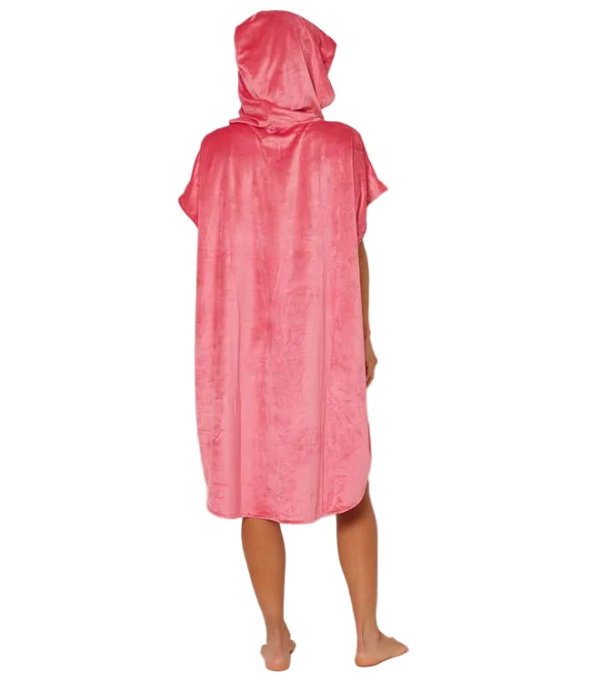 Follow Corp Towelie Hot Pink - flat-lay showing the full microfibre towel and Follow branding