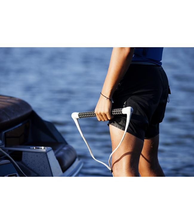 Follow Pro Wake Rope & Handle - lifestyle product photo of handle bar with rope coiled