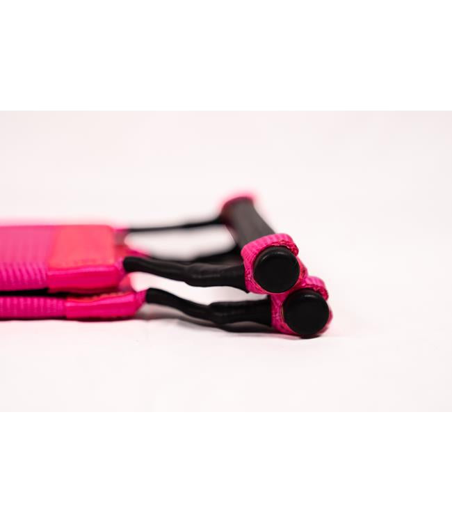 Straightline Freestyle Junior Race Handle - alternate pink colourway view showing the neoprene liner