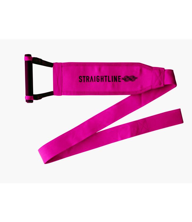 Straightline Freestyle Race Handle - pink colourway view of the webbing race harness
