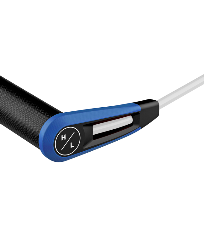 Hyperlite Team Wake Rope & Handle - close-up detail of handle bar end cap construction