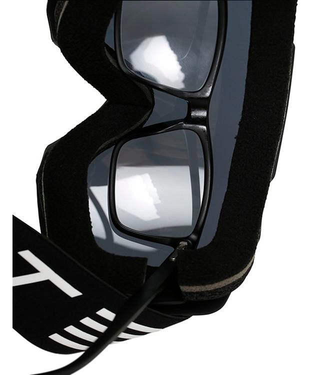 Jetpilot OTG RX Black Floating Goggles rear view showing foam insert depth for eyewear clearance