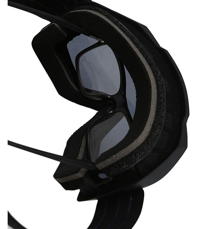 Jetpilot OTG RX Black Floating Goggles three-quarter angle showing oversized frame and polarised lens
