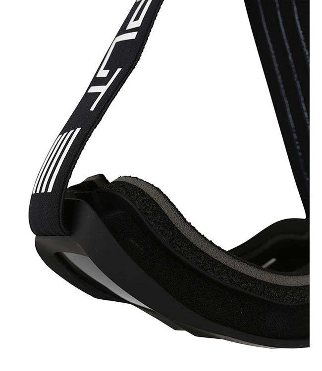 Jetpilot OTG RX Black Floating Goggles in-use view showing fit over prescription glasses