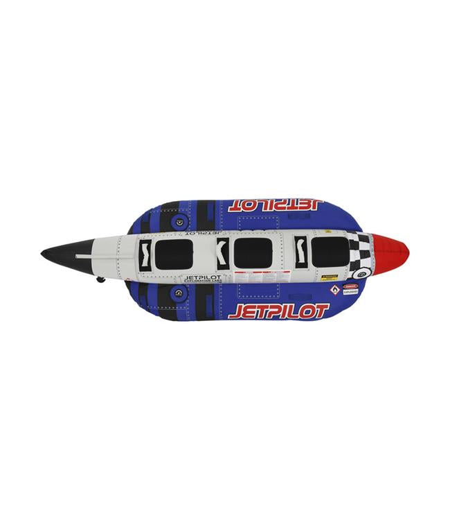 Jetpilot Blast Off 3 Silver Ski Tube detail of tow harness and reinforced front for boat towing