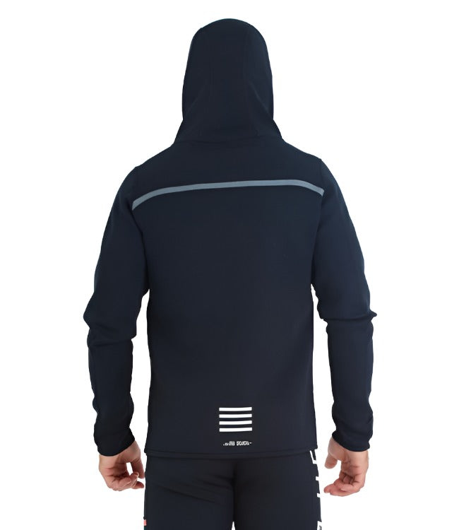 Jetpilot RX Vault Black Tour Coat back view showing thermal panel construction for jetski riding