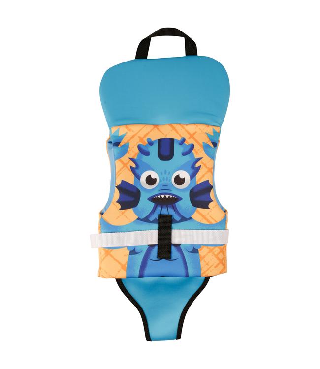 Jetpilot Cause Orange/Blue Infant Life Vest front view L50S PFD 3 certified neoprene infant vest
