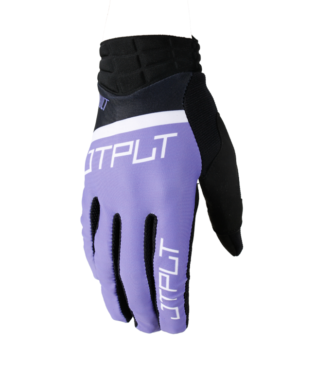 Jetpilot Vault Airlite Purple Womens Jetski Gloves back-of-hand view showing ventilation panels