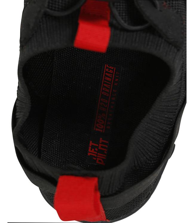 Jetpilot Hybrid Hydro Black Mens Shoe alternate three-quarter angle showing tongue and laces