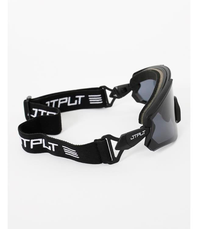 Jetpilot Shield Interchangeable Eyewear in goggle mode with foam insert installed for sealed wear